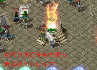 如何快速提升合击版传奇私服角色战斗力? 如何快速提升合击版传奇私服角色战斗力?