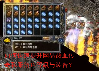 如何快速提升网易热血传奇私服角色等级与装备? 如何快速提升网易热血传奇私服角色等级与装备?
