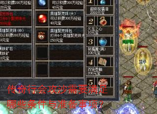 �����лṥɳ��Ҫ������Щ������׼�����