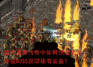 ʢ��ħ�޴�������ο��ٻ����ռ�BOSS��ȡϡ��װ����