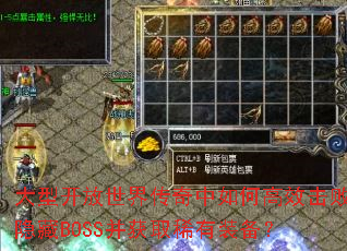 ���Ϳ������紫������θ�Ч��������BOSS����ȡϡ��װ����