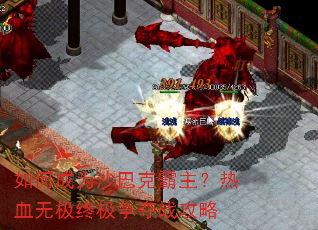 如何成为沙巴克霸主?热血无极终极争夺战攻略 如何成为沙巴克霸主?热血无极终极争夺战攻略