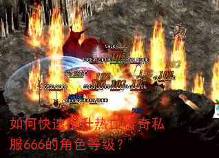 如何快速提升热血传奇私服666的角色等级? 如何快速提升热血传奇私服666的角色等级?